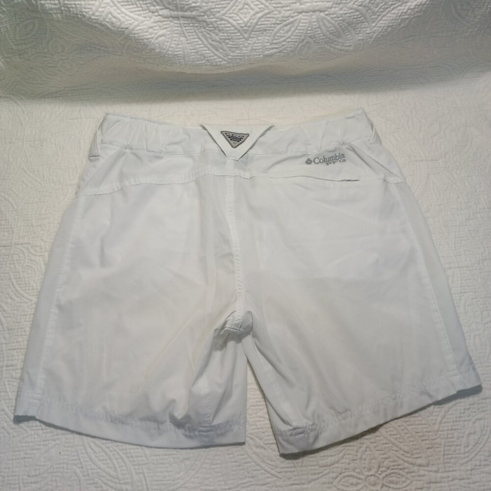 Columbia PFG White Shorts Size 6 7L Performance Fishing Gear Outdoor Wear - Picture 8 of 9